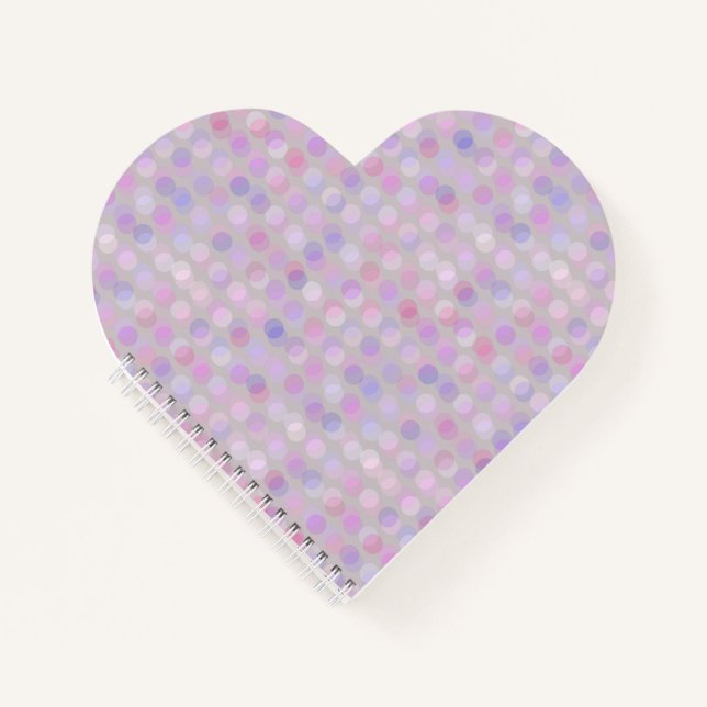 pink, purple and grey dots notebook (Front)