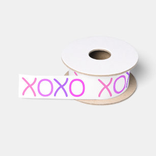 Pink, purple and lavender Xoxo lovely Satin Ribbon