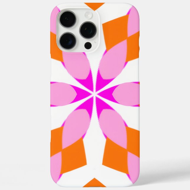  Pink Purple and Orange Floral Geometric  Case-Mate iPhone Case (Back)