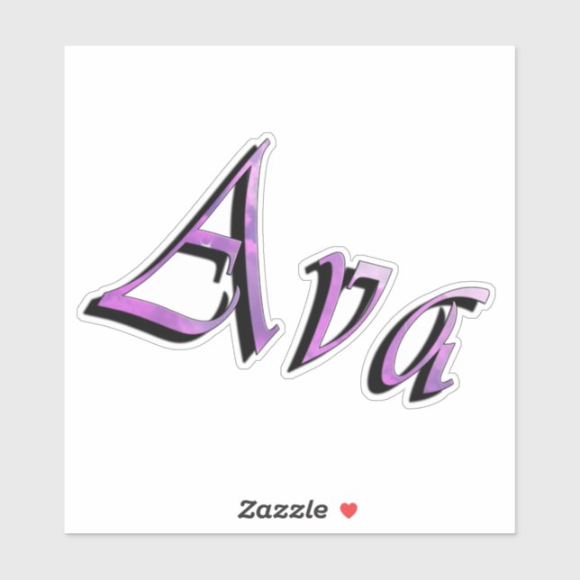 Pink Purple Ava Name, (Sheet)