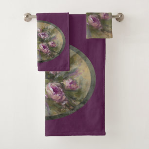 Pink / Purple Bath Towel Set