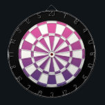 Pink Purple Black And White Dartboard<br><div class="desc">Pink Purple Black And White Dart Board</div>