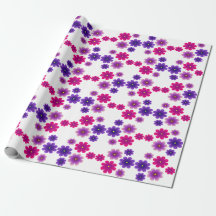 Pink & Purple Blooms Symmetrical Mini Floral