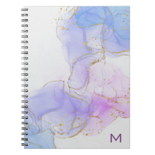 Pink, Purple, Blue Alcohol Ink Photo Notebook