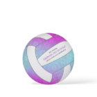 pink purple blue colourful volleyball birthday