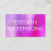 Pink Purple Brushed Metal Eyelash Extensions