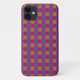 Pink Purple Bubblegum Pop Tartan, Case-Mate iPhone Case