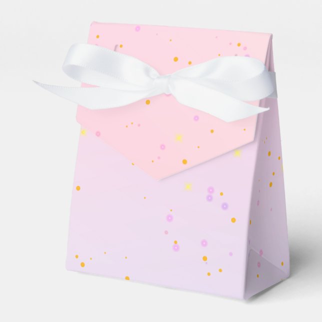 Pink Purple Butterfly Girl All Ages Birthday   Favour Box (Front Side)