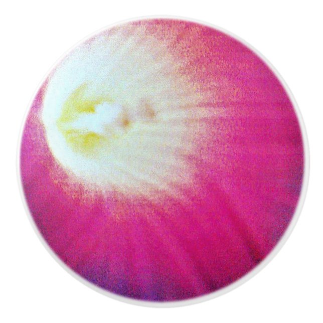 Pink-Purple Custom Ceramic Knob (Front)