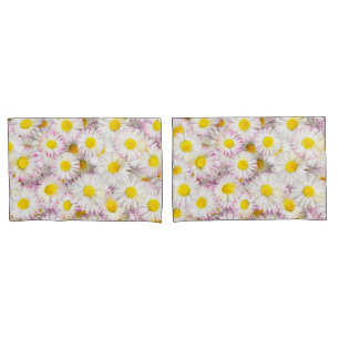 Pink Purple Daisy Flower Pattern Pillowcase