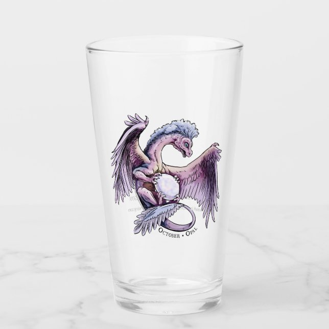 Pink Purple Dragon: October’s Birthstone Opal Glass (Front)