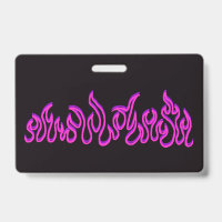 Pink Purple Fire Flames Blaze Outline