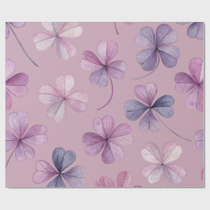 “Pink & Purple Floral Gift Wrap Paper”