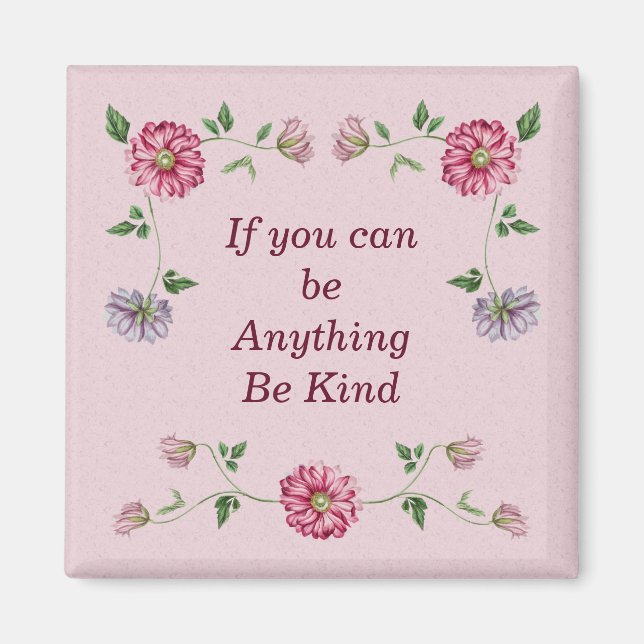 Pink & Purple Floral Vine   Magnet (Front)