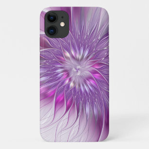 Pink Purple Flower Passion Abstract Fractal Art Case-Mate iPhone Case
