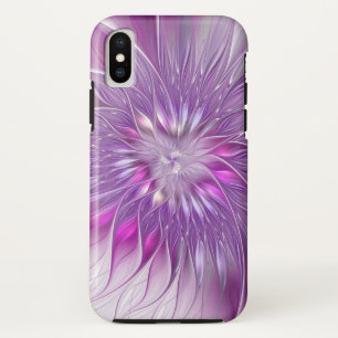 Pink Purple Flower Passion Abstract Fractal Art Case-Mate iPhone Case