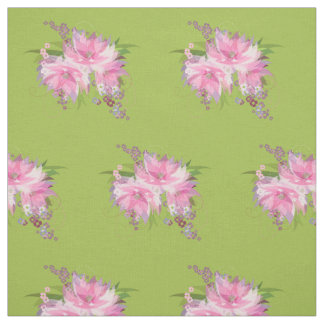 Pink & Purple Flowers Fabric