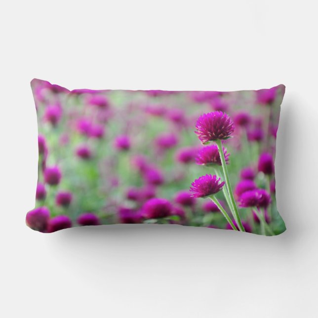 Pink Purple Flowers - Pillow (Front)