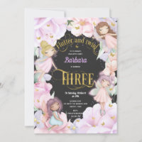 Pink purple garden enchanted fairy, 3rd birthday i