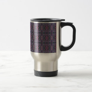 Pink Purple Geometric Travel Mug