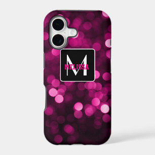 Pink & purple glittering lights