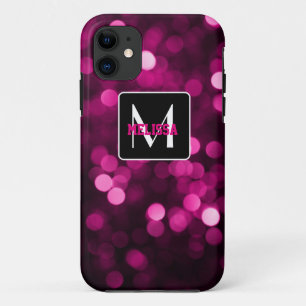 Pink & purple glittering lights Case-Mate iPhone case