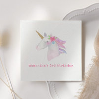 Pink Purple Gold Glitter Unicorn Birthday Party