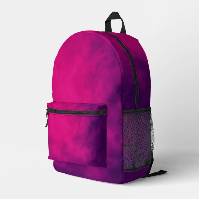 Pink Purple Gradient Backpack – Customisable (Back Corner Right)