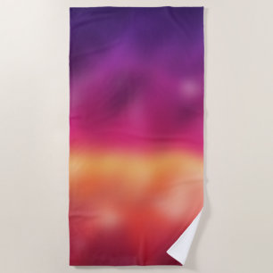 Pink Purple Gradient Blur Abstract Background Beach Towel