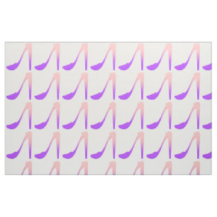 Pink Purple High Heels Fabric