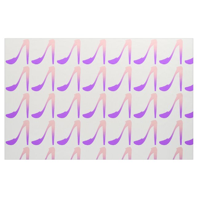 Pink Purple High Heels Fabric (Fat Quarter)