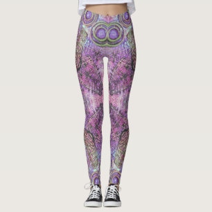 Pink & Purple Jewel Pattern Leggings
