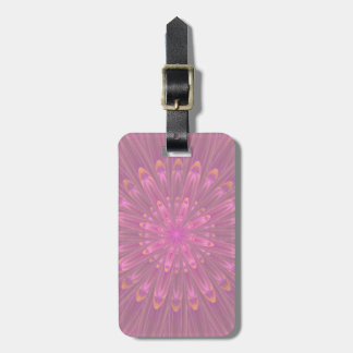 Pink & Purple Kaleidoscope Flower Luggage Tag