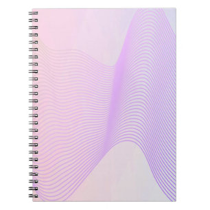 Pink & Purple Lined Waves Notebook