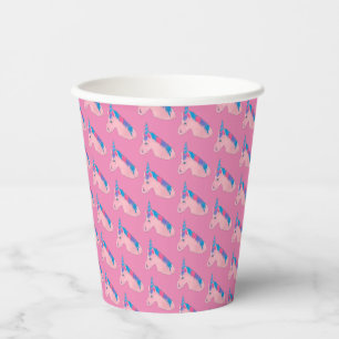 Pink Purple Magical Horse Unicorn Birthday Party Paper Cups