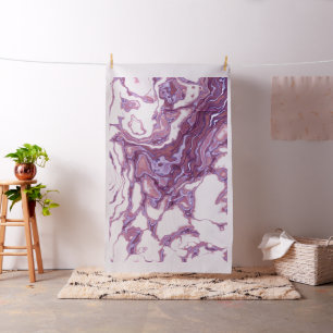 Pink Purple Marble Elegance Fabric