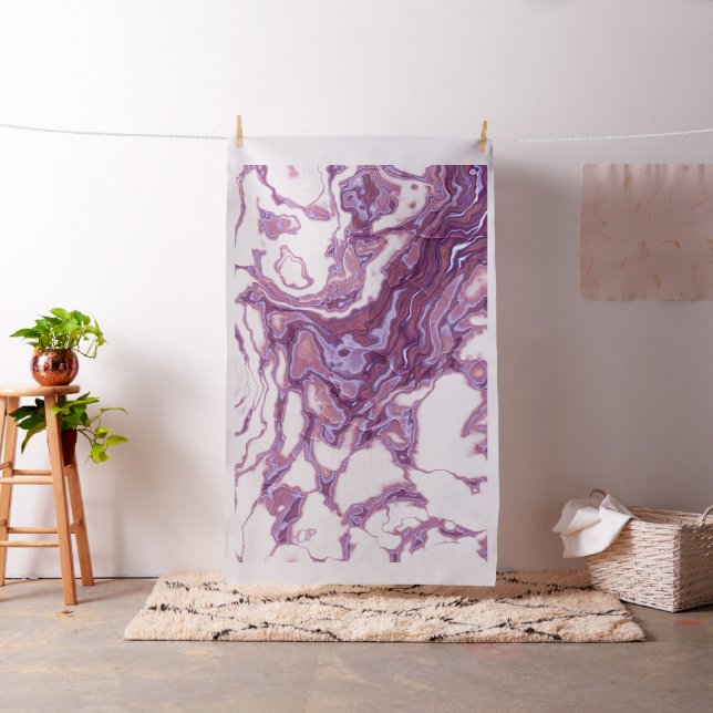 Pink Purple Marble Elegance Fabric (In Situ)