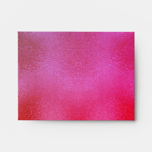 Pink Purple Metallic Foil Girly Envelope
