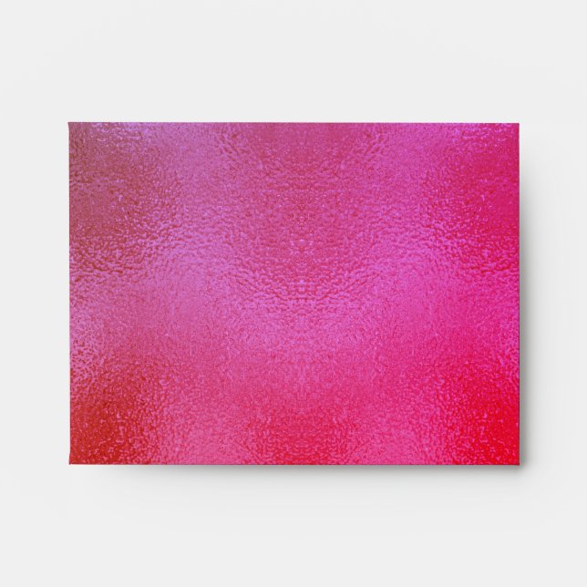 Pink Purple Metallic Foil Girly Envelope (Front)
