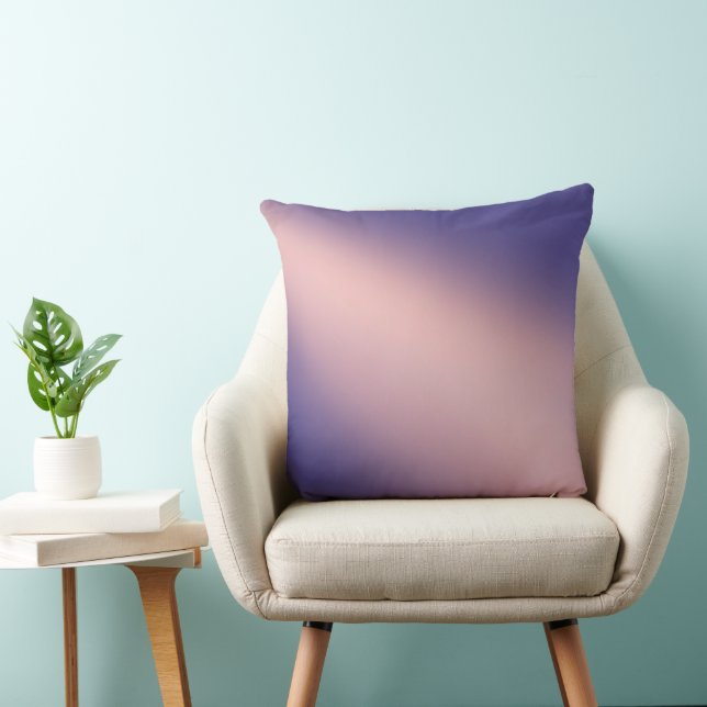 Pink purple ombre moonlight  cushion (Chair)