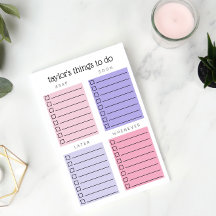 Pink Purple Organised Things to Do