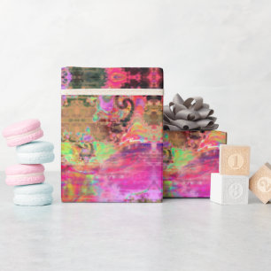 Pink & Purple Pattern Wrapping Paper