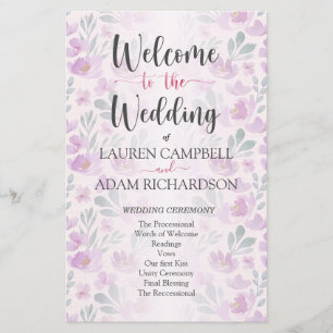 Pink & Purple Peony Watercolor