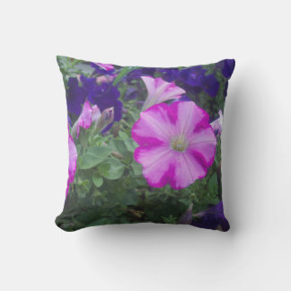 Pink & Purple Petunias Cushion