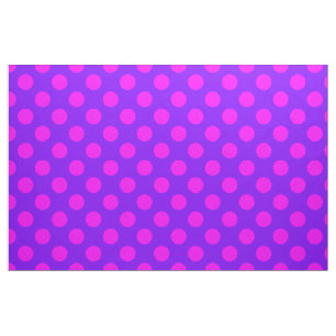 Pink&Purple Polka Dots Design Fabric