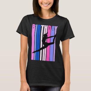 Pink Purple Retro Daughter Dance Season Birthday C T-Shirt