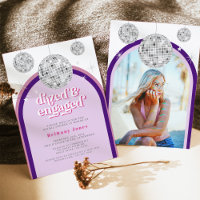 Pink & Purple Retro Disco Groove Bridal Shower