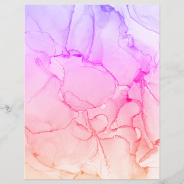 Pink Purple Scrapbook Paper (Front)