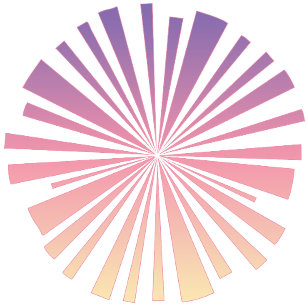 Pink Purple Shine Sun T-Shirt Vibrant Glow Art Tri-Blend Shirt