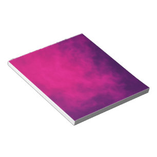 Pink & Purple Smoke Pattern Notepad – Customisable